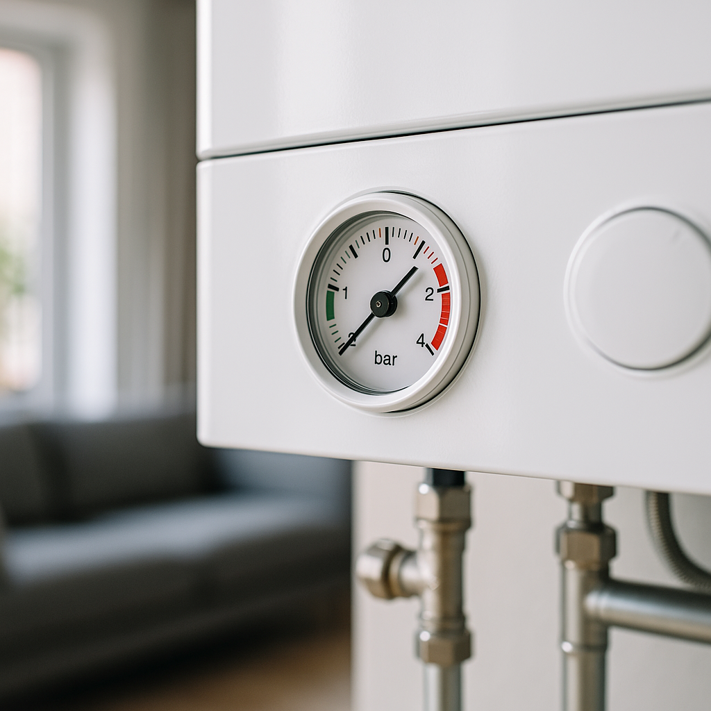 boiler pressure gauge home